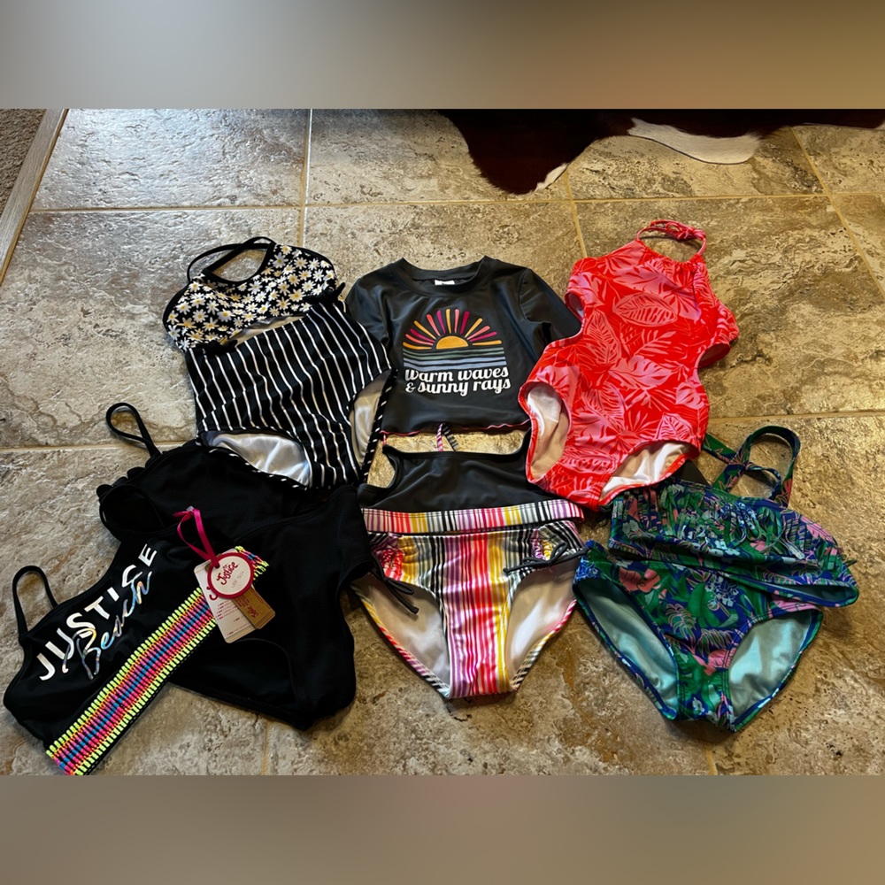 Girls size 7/8 (M) swimsuit bundle